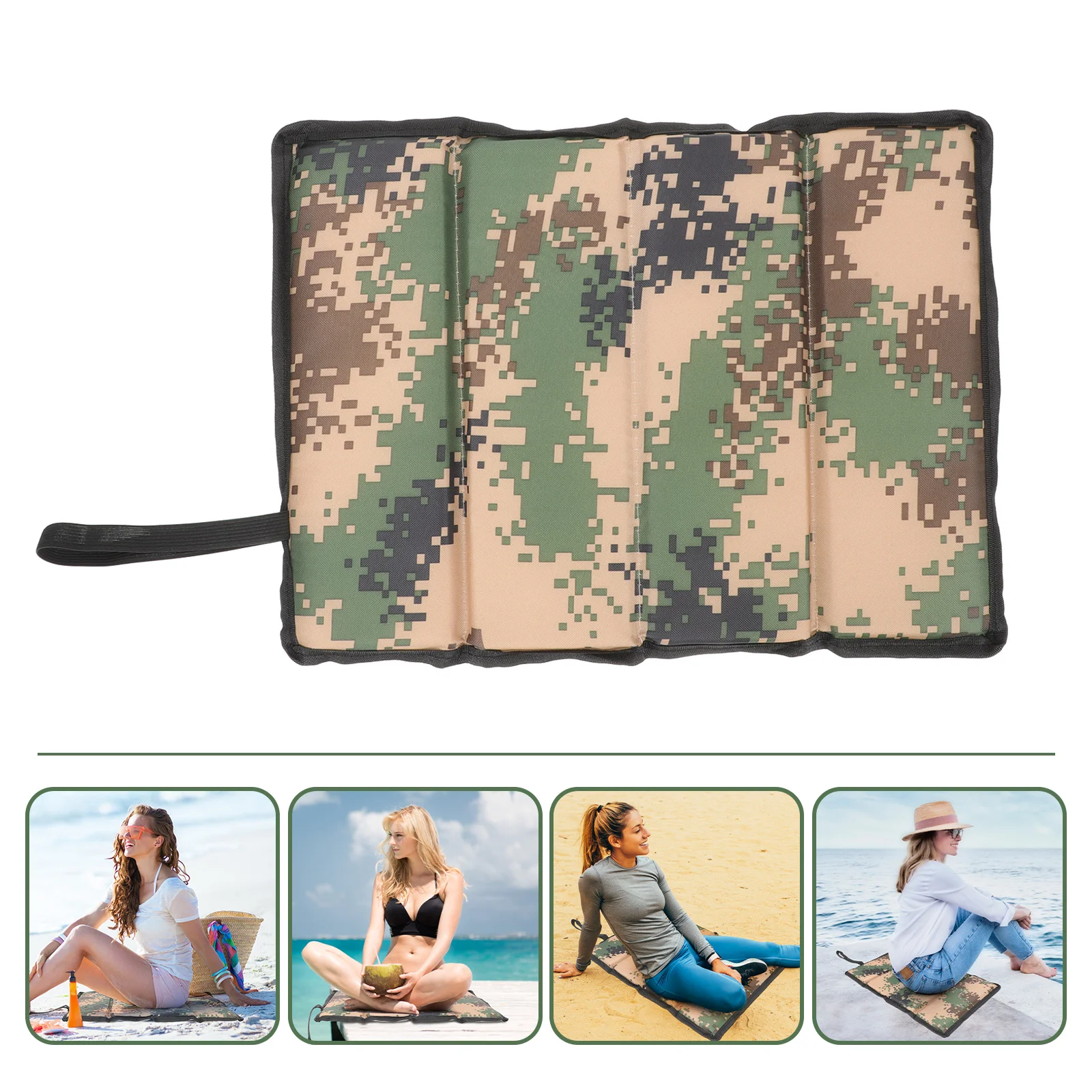 

Folding Sit Pad Oxford Cloth Waterproof Picnic Cushion Portable Camping Mat for Beach Bbq Hiking Sit Pad Folding Sitting Mat