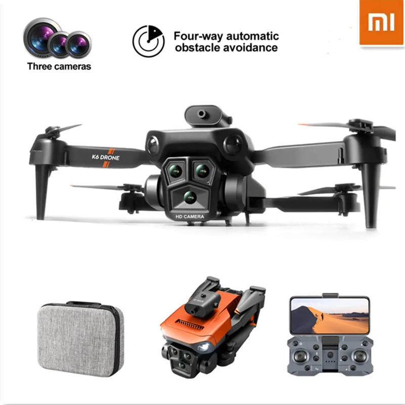 

Xiaomi MIJIA K6 Max Drone 8K GPS Professinal Three Cameras Wide Angle Optical Flow Four-way Obstacle Avoidance Quadcopter 5000M