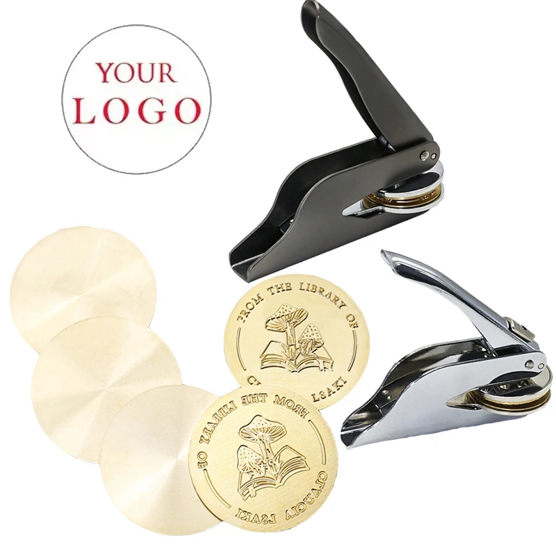 

Embosser Stamp LOGO Copper Sheet Special Steel Stamp Customized For Hand Clamp Circle Square Embossing Stamps DIY Customization