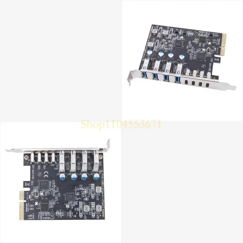 

Бестселлер PCIe до 4 порта USB 3,2 и 4 порта Port Pypec Card Card ASM3142+VL822+VL822 Управление, 20 Гбит / с быстрой скорости