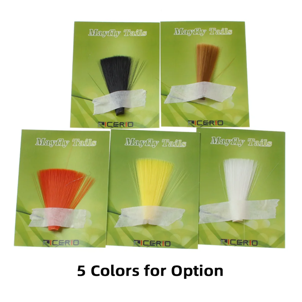 2er-/5er-Pack Nylon-Tapered-Swifttail-Fasern für Perdigon-Nymphen – Ultrafeine Fasern für Trockenfliegenflügel – Fliegenbindematerial – Detail 5