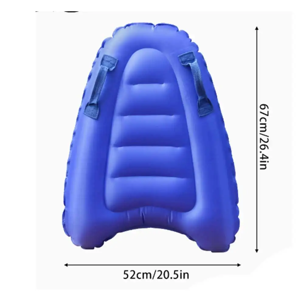 Thickened PVC Kids Inflatable Surfboard Water Float Board with Handles Swimming Board for Beach Water Park Play Toddler Pool Fun