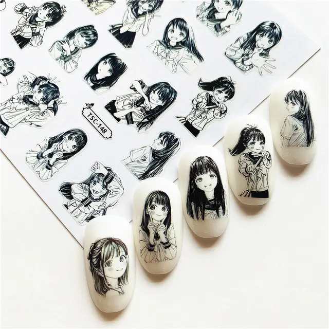 Newest TSC-148 TSC series Cartoon character 3d nail art stickers