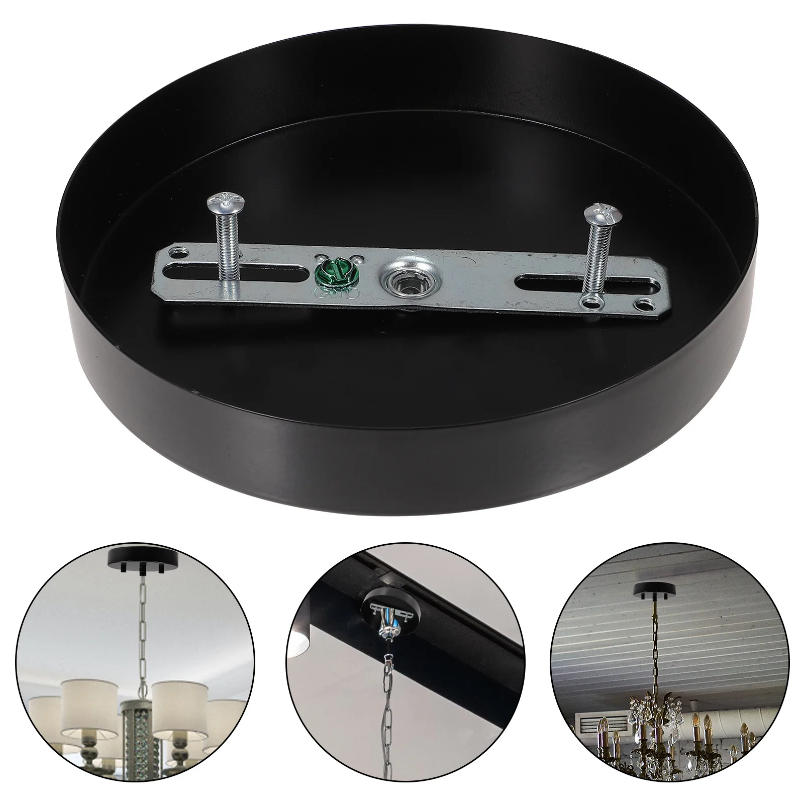 1 Juego de Kit de dosel para iluminación de techo, repuesto de placa de accesorio de iluminación colgante resistente para montaje de placa de cubierta de techo de araña