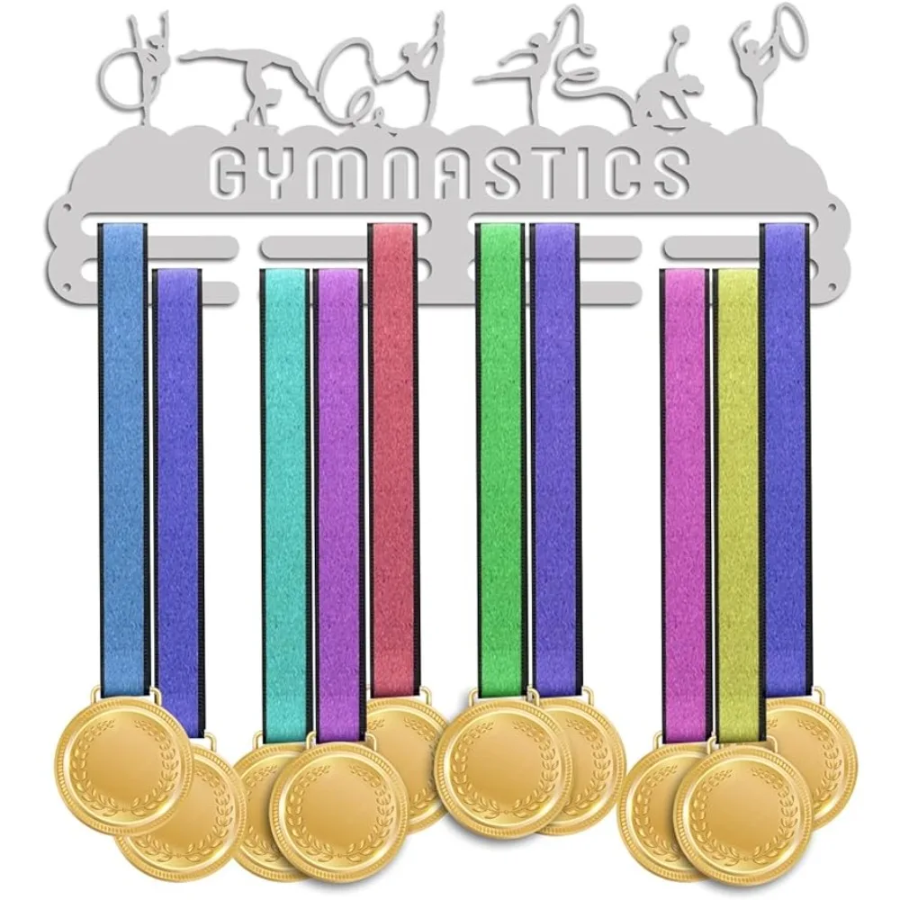 

Medal Hanger Display Gymnastics Medal Holder Rack Wall Mount Hanger Decor Trophy Shelf Tiered Award Rack Award Ribbon Hanger