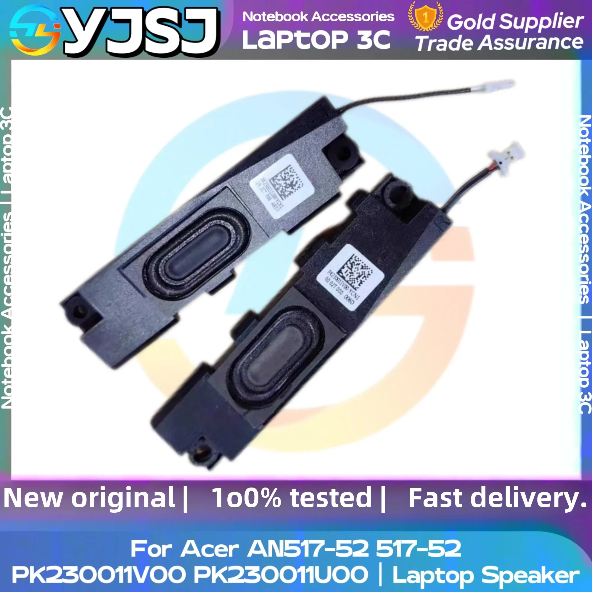 

New GENUINE Original Laptop Speaker For Acer Nitro 5 AN517-52 an517-52 built-in speaker horn audio PK230011V00 PK230011U00