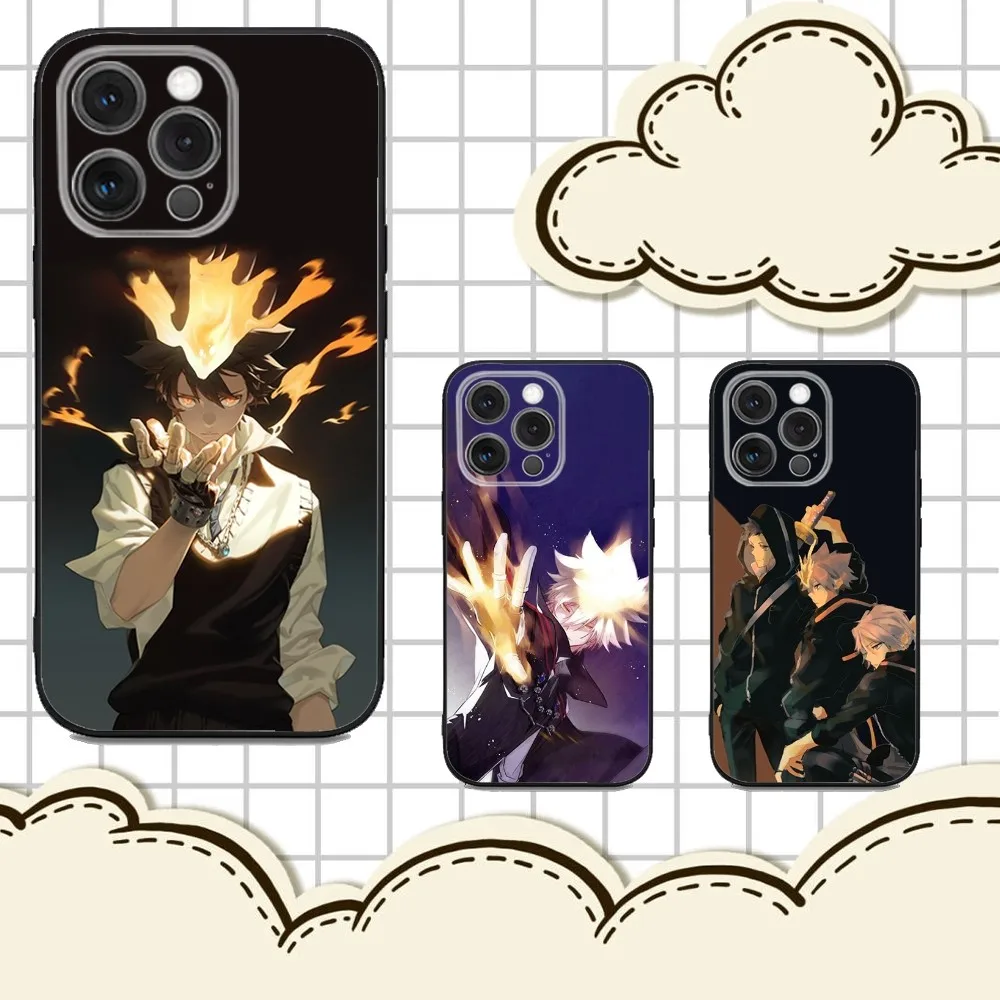 

K-Katekyo Hitman Reborn Phone Case For iPhone 16e,16,15,14,13,12,11,Pro,X,XS,Max,XR,Plus,Mini Soft Black Cover