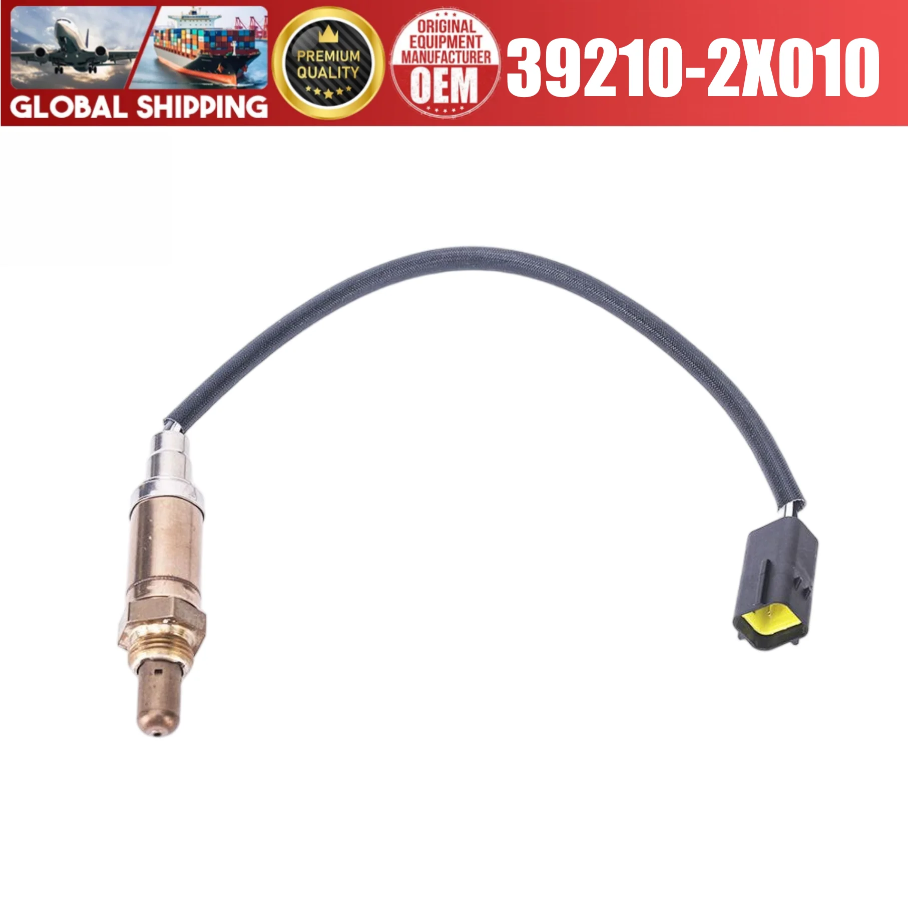 39210-2X010 rear Oxygen Sensor fit for Kia Rio 2000–2005 1.5L and 1.6L 4-door sedan and 5-door hatchback