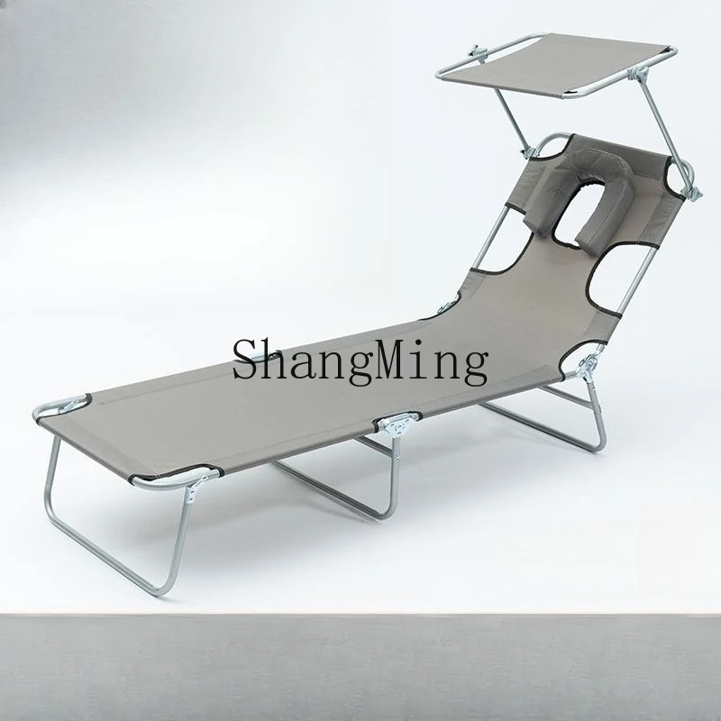 

ZYY portable folding bed special open back cover outdoor folding bed recliner outdoor folding bed