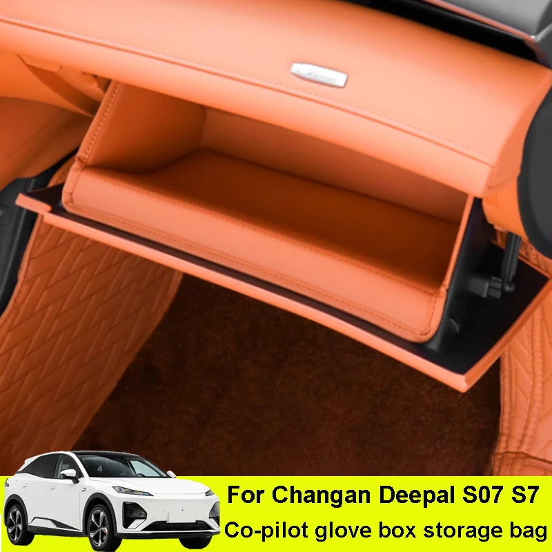 

For Changan Deepal S07 S7 2025-2026 Car Glove Box Storage Bag Dust Bag Co-pilot Storage Bag Interior Decoration Accessories