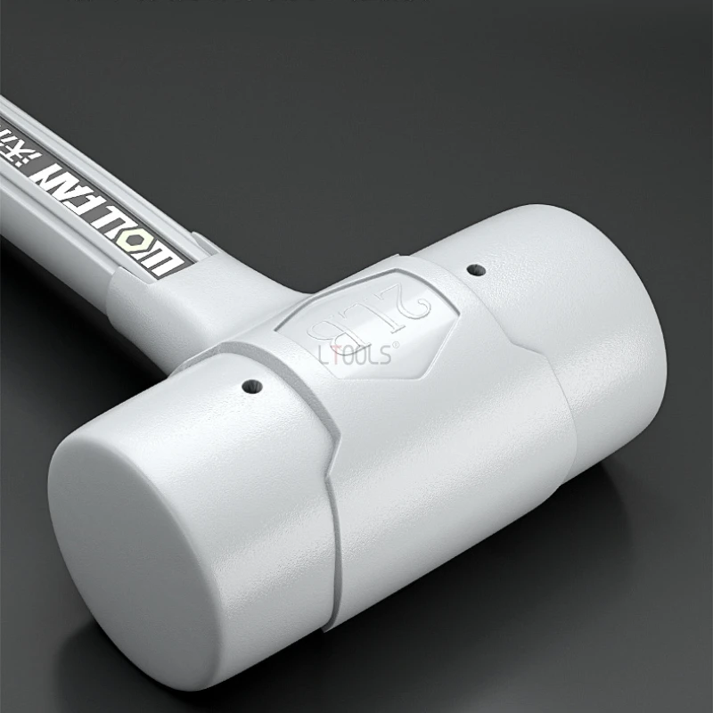 Professional Anti-Vibration Rubber Hammer - 3-Layer Shockproof Design, Non-slip TPR Coated Handle Suitable for Multi-scene Work