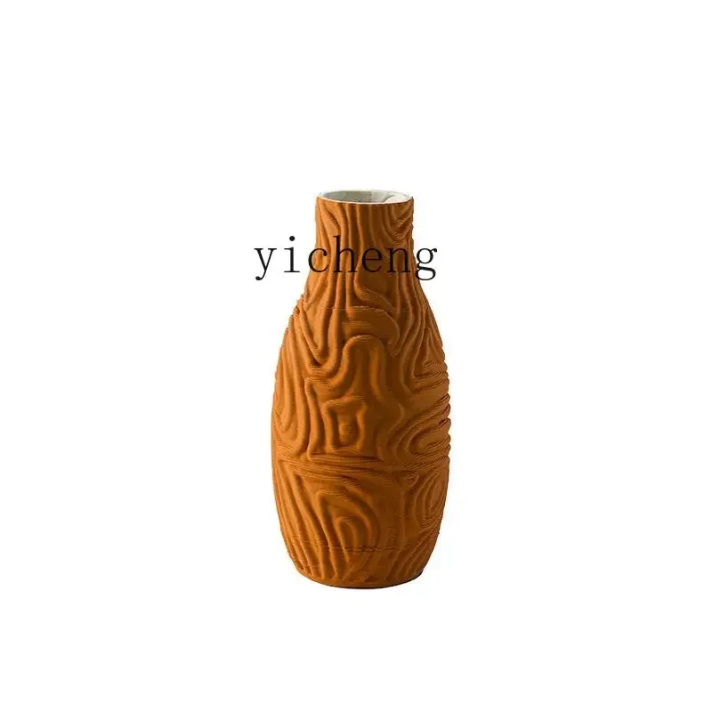 DSA simple ceramic vase living room dried flower decoration creative ornament model room flower arrangement device