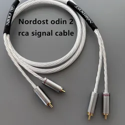 Nordost odin 2 hi-end high fidelity fever audio rca signal cable dual lotus sterling silver audio cable cd amplifier tube cable