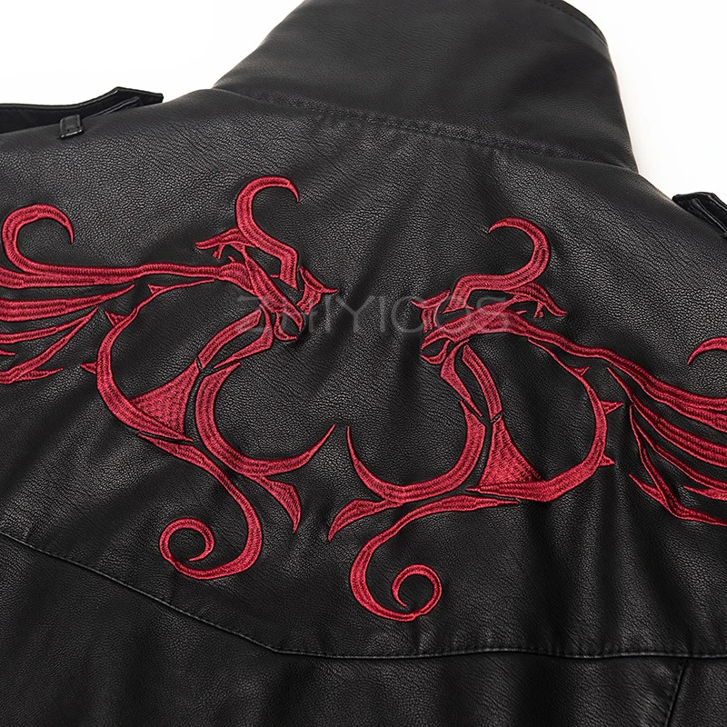 High Quality New Prototype Alex Mercer Cosplay Costume Embroidered Jacket PU Leather Coat Halloween Costumes for Women/Men S-4XL