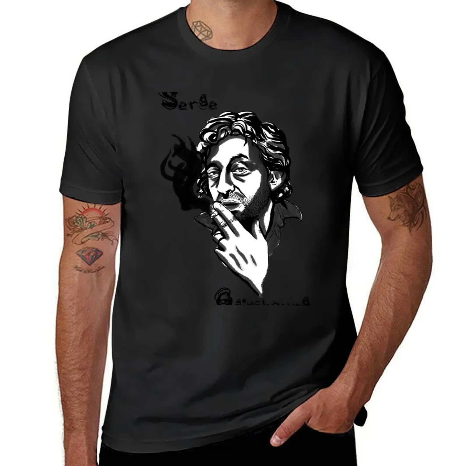 

Serge Gainsbourg T-Shirt T-shirts man plain plain black t shirts men