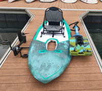 Water Sport Jet Surfboard Accessories Hot Selling Inflatable Fishing Board Paddle Board Set With Pedal