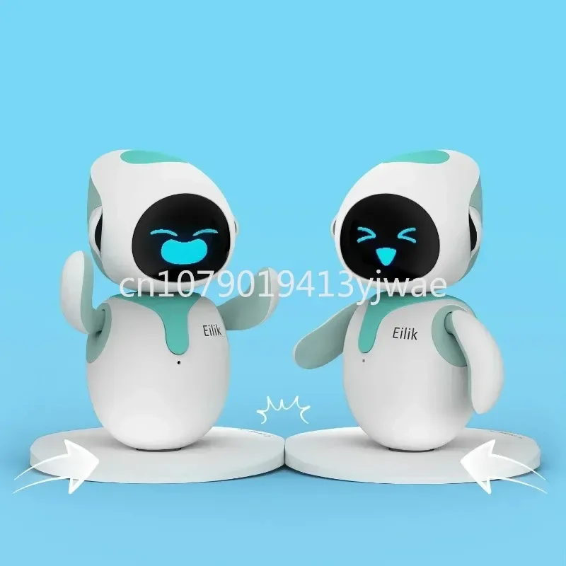 Pink Eilik Intelligent Robot Emotional Interaction Ai Educational Electronic Toy Desktop Pet Accompany Voice Blue/Pink Robot