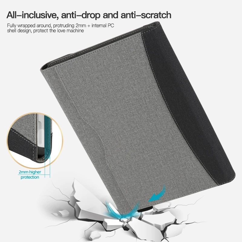 Funda protectora para tableta, carcasa con soporte para bolígrafo, para Microsoft Surface Pro 9, 8, 7, 6, 5, 4, Surface Go 1, 2, 3