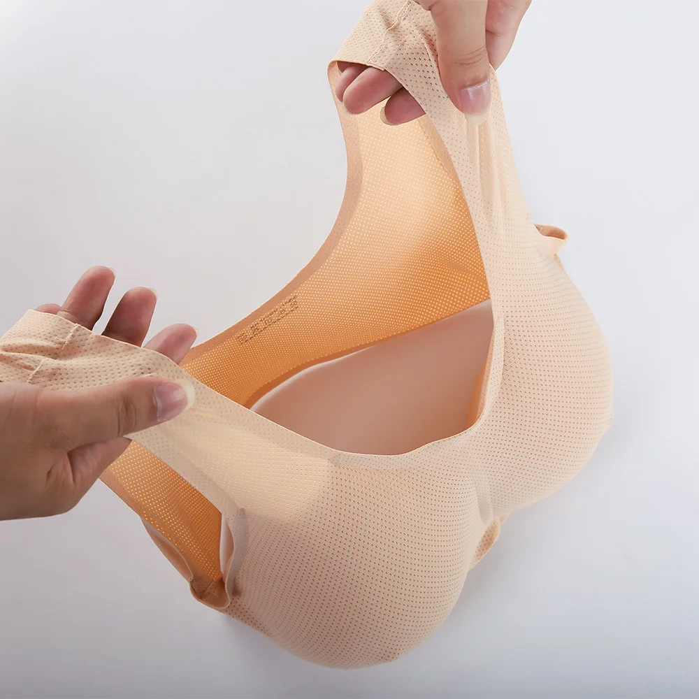 Water Drop-shaped Fake Breasts with Underwear Fake Breasts Breast Implant  Bra Cross-dressing Silicone Breast Implants