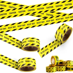 Caution Warning Masking Tapes Public Safety Barrier Warning Strip Kids Engineering Truck Birthday Party Decoration DIY Stickers