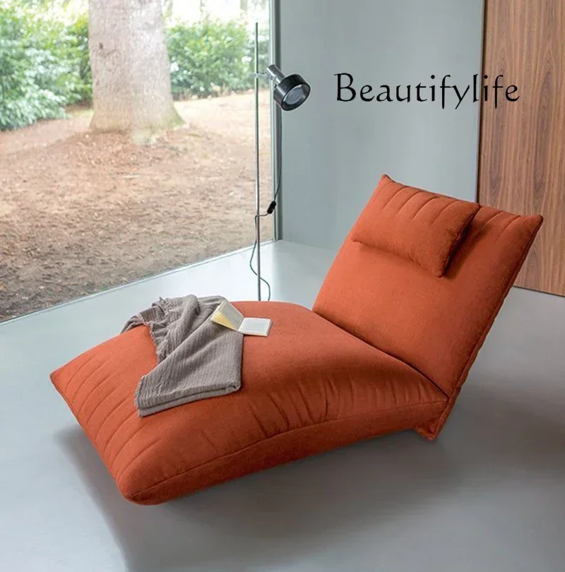 

S Nordic single sofa chair lunch break study lazy recliner chaise longue modern balcony home recliner