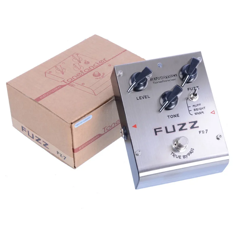 Biyang Tonefancier FZ-7 Guitar Bass Effect Pedal 3 Models Fuzz Effect guitar Pedal True Bypass with gold pedal connector