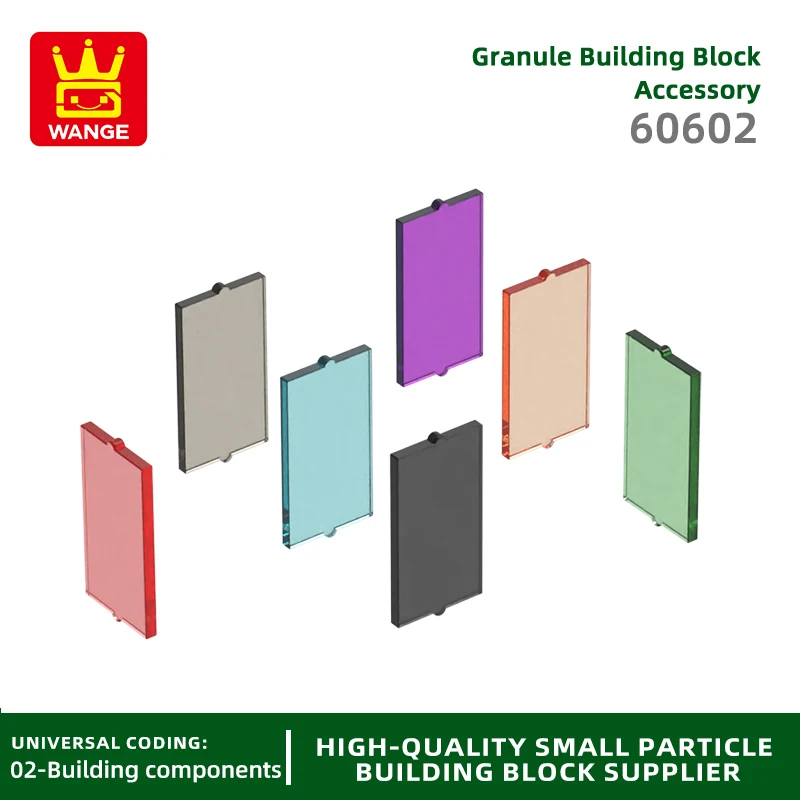 Wange 60602 100g/187Pcs 1x2x3 Window Doors Frame Block Moc Color Accessories Compatible with Brick Children Toy Assembly Parts