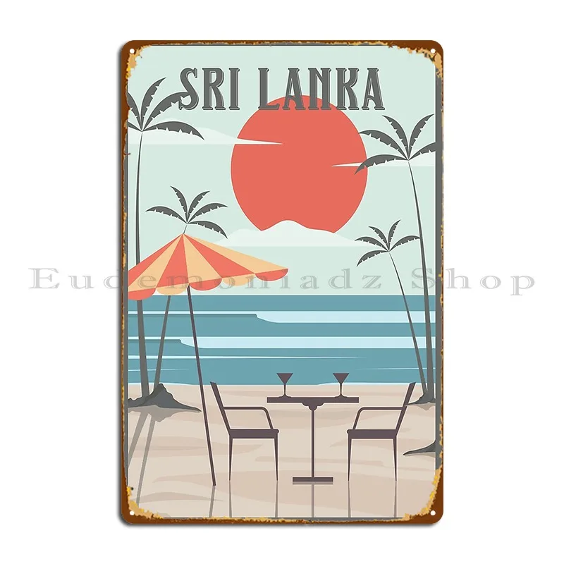 Sri Lanka Honeymoon Retro Metal Sign Home Garage Plaques Decoration Iron Cinema Tin Sign Poster