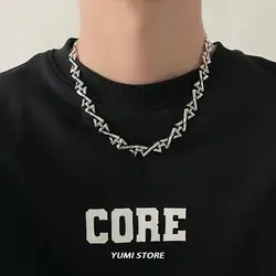 Hip Hop Letter Z Choker Necklace For Men Women Trend Collar Chain Charm Kpop Neck Jewelry Punk Male Accessories Wholesale