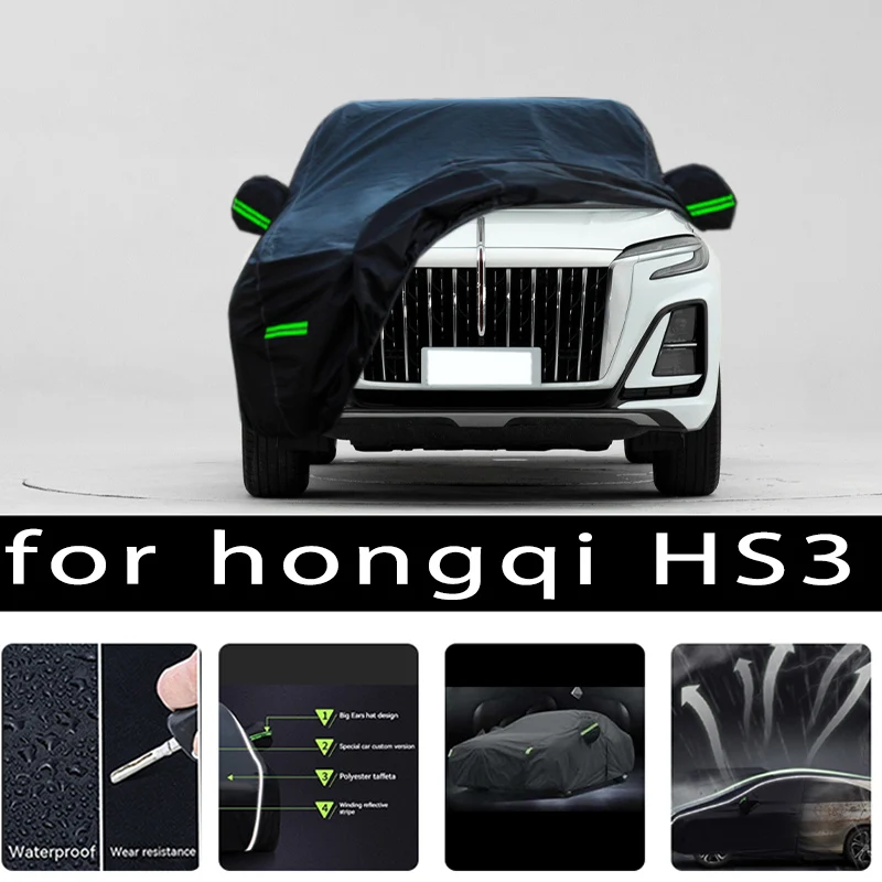 For Hongqi HS3 Car protective cover Auto paint protection Sunscreen heat-insulating waterproof car clothing Car film