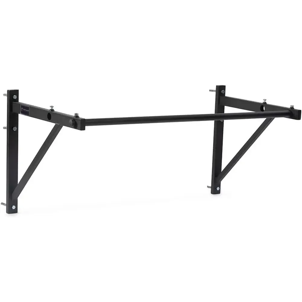52-Inch Adjustable Depth Wall-Mounted Pull-Up Bar, 14-22 Inches from Wall, 400 LB Capacity, Home/Garage Gym Workout Station