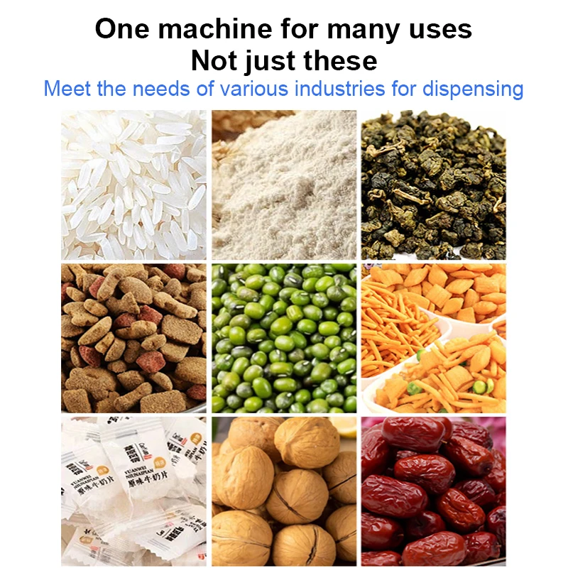 Wholesale Customizable Double-headed Automatic Beans Rice Grains Powder Flour Coffee Tea Granule Bean Sachet Bag Filling Machine