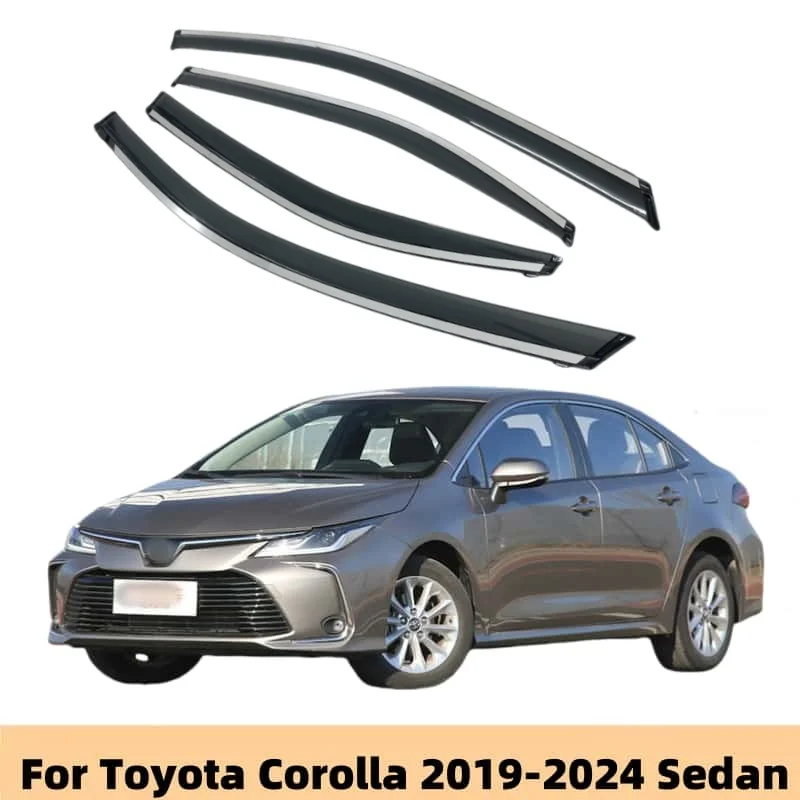 

For Toyota Corolla 2019 2020 2021 2022 2023 2024 Sedan Car Styling Accessories Window Visor Deflector Window Rain Guard Cover