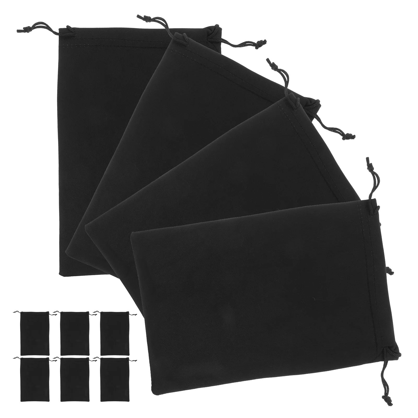 10 Pcs Ski Goggle Drawstring Pocket Glasses Pouch Bag Sunglasses Case Carrying Flannel Snow Goggles Man Gloves