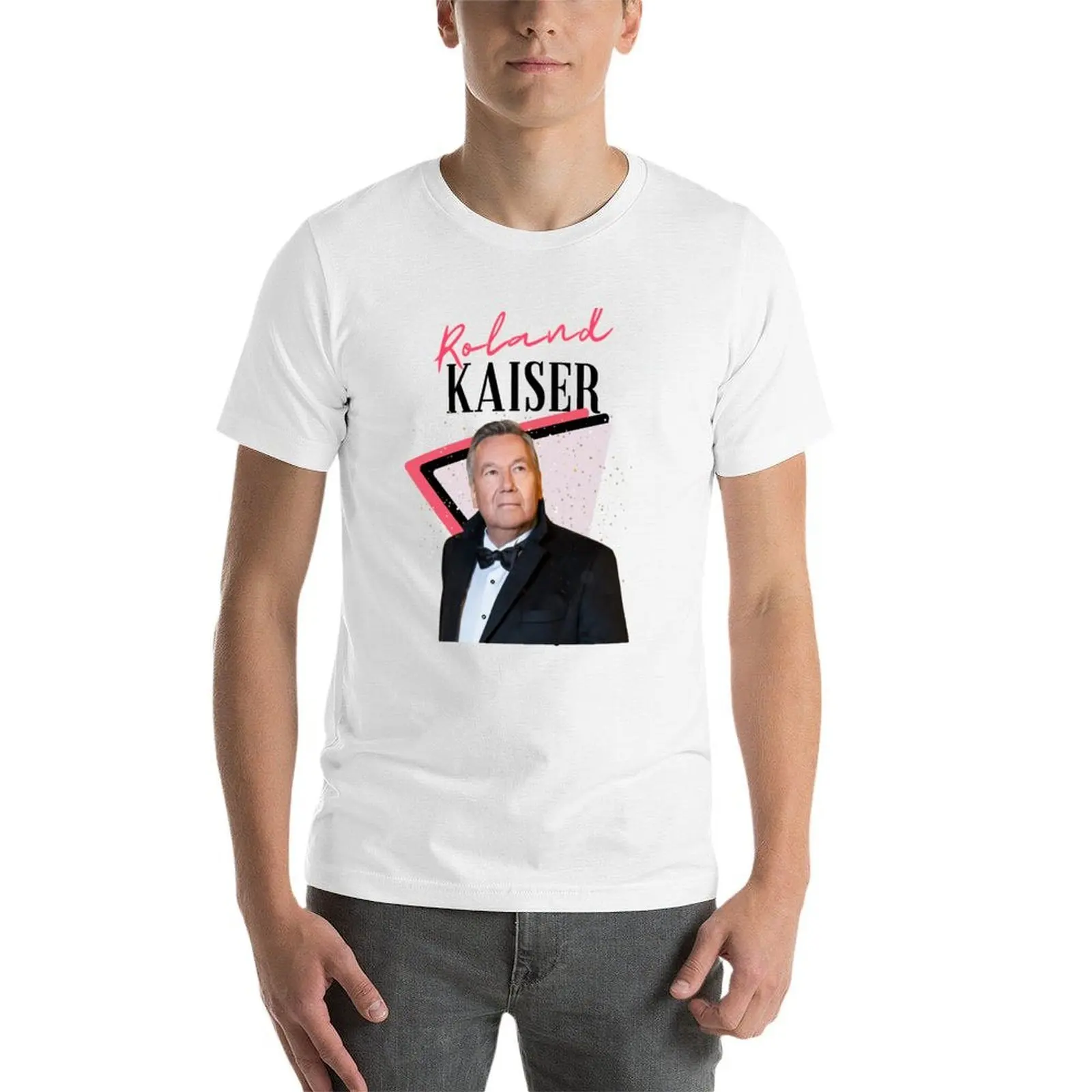 Roland kaiser - rip Roland kaiser - rest in peace Roland kaiser T-Shirt Basic Crew Neck Short Sleeve Top view 3