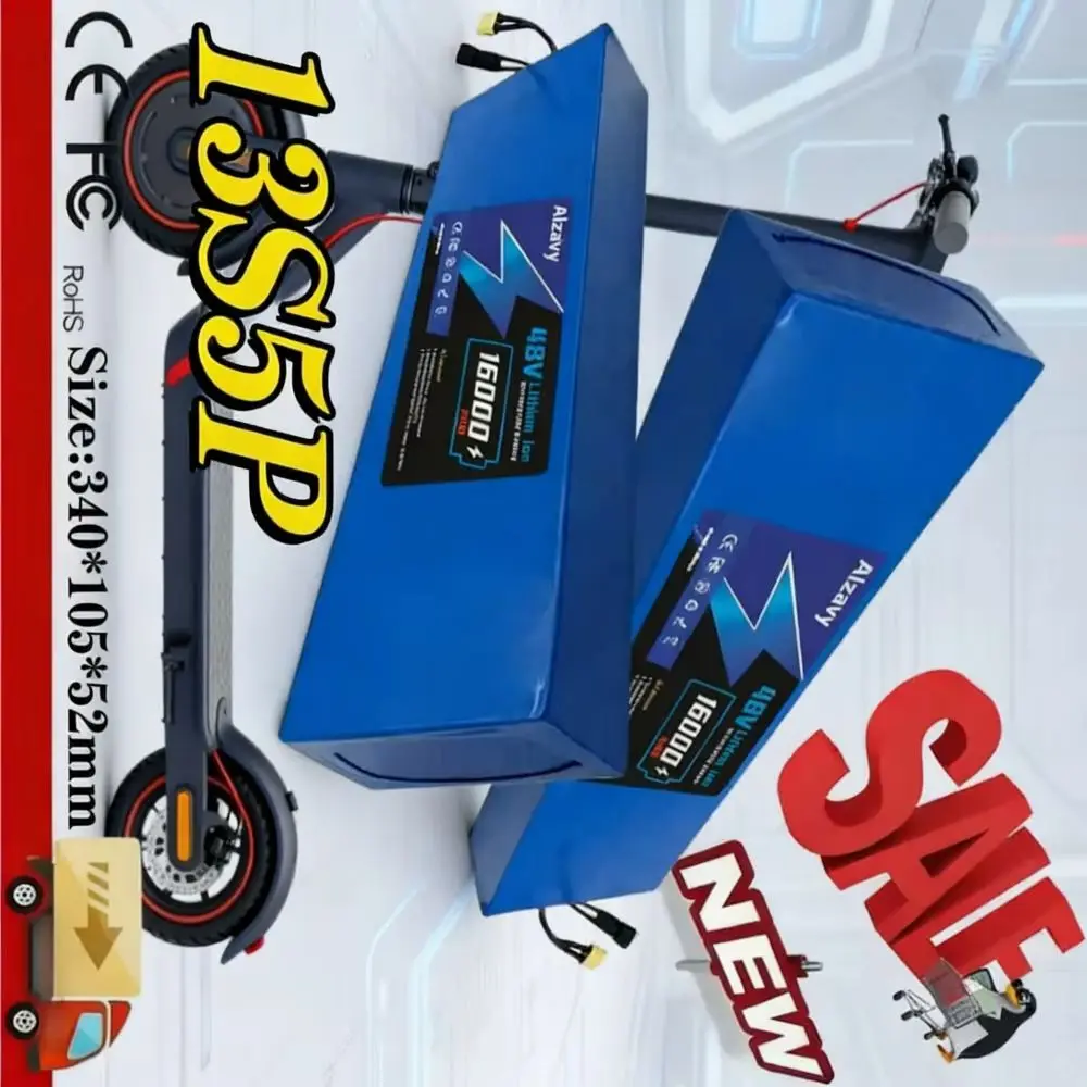 

13S5P 48V 16000mAh 18650 Lithium Battery Pack Built-in BMS for Kugoo M4 M4Pro MaxSpeed 54.6V Electric Scooter.