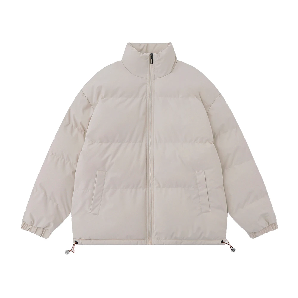 KAPMENTS-Chaqueta de plumas Harajuku para hombre, Parka cálida sólida, ropa de calle japonesa, abrigo de burbujas de moda coreana, invierno, 2023