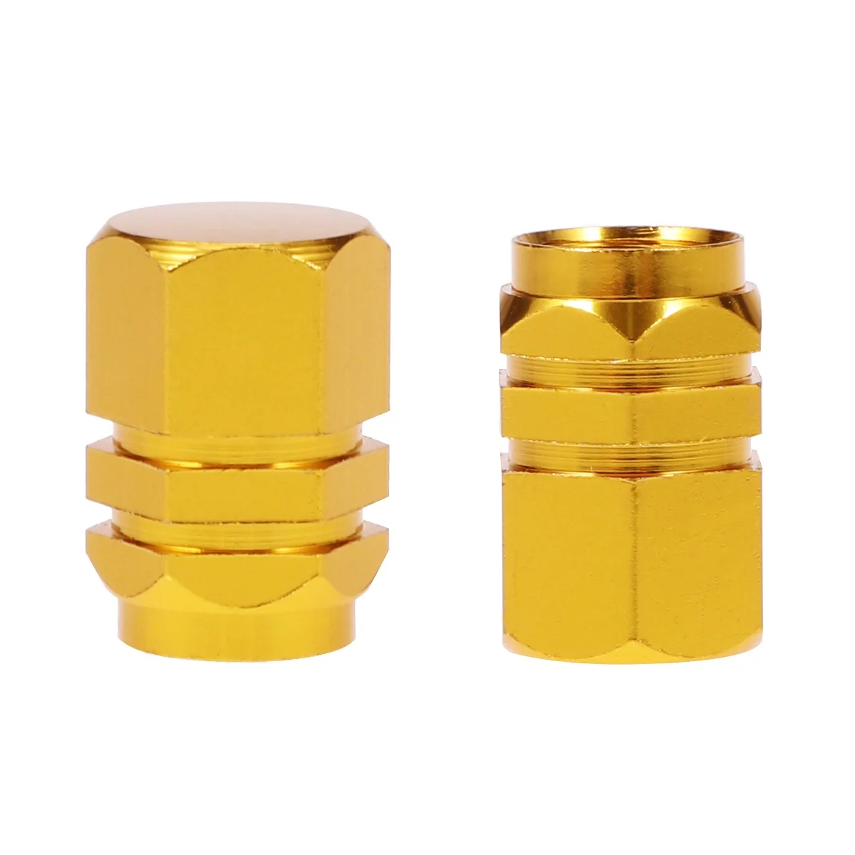 

4 pcs Aluminum Alloy Valve Caps Durable Tyre Covers for Cars Trucks Suitable Dustproof Waterproof Red Tire Stem