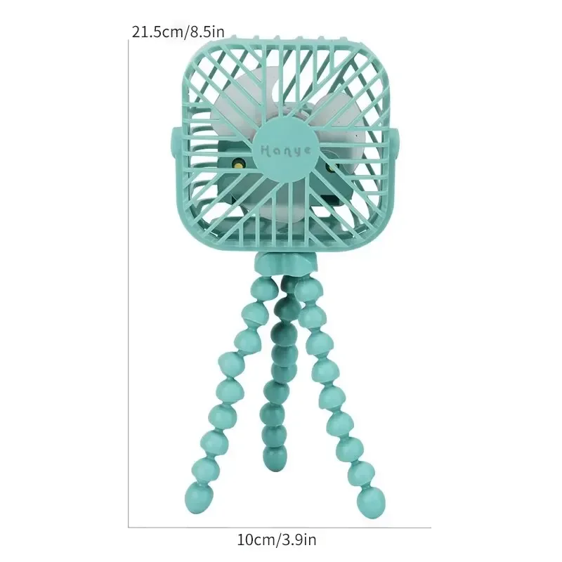 VVOCCI 1PC Portable Mini Fan with LED Night Light, Stand/Hang Design & Phone Holder –Stylish & Multi-Functional Cooling Solution
