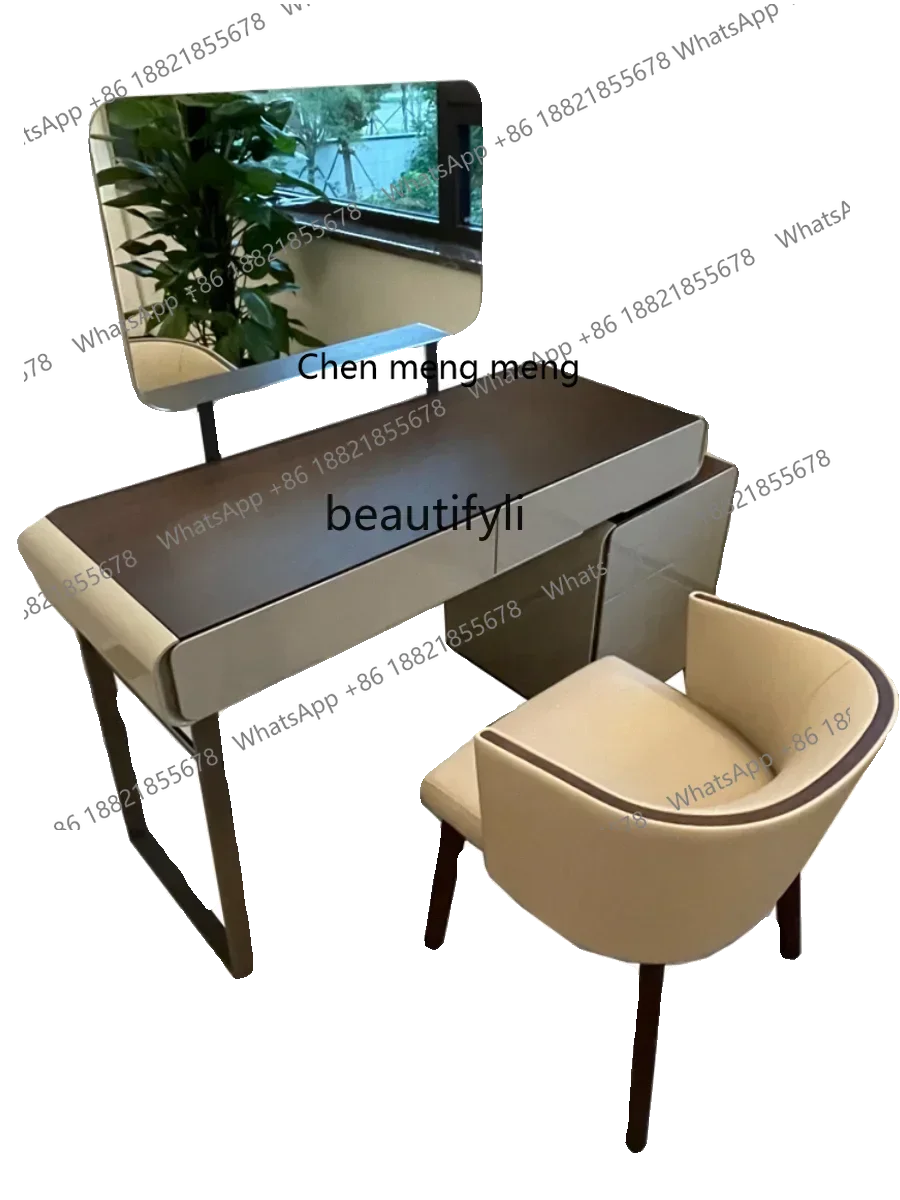 zq1Italian dressing bedroom simple modern chest dressing table new dressing table