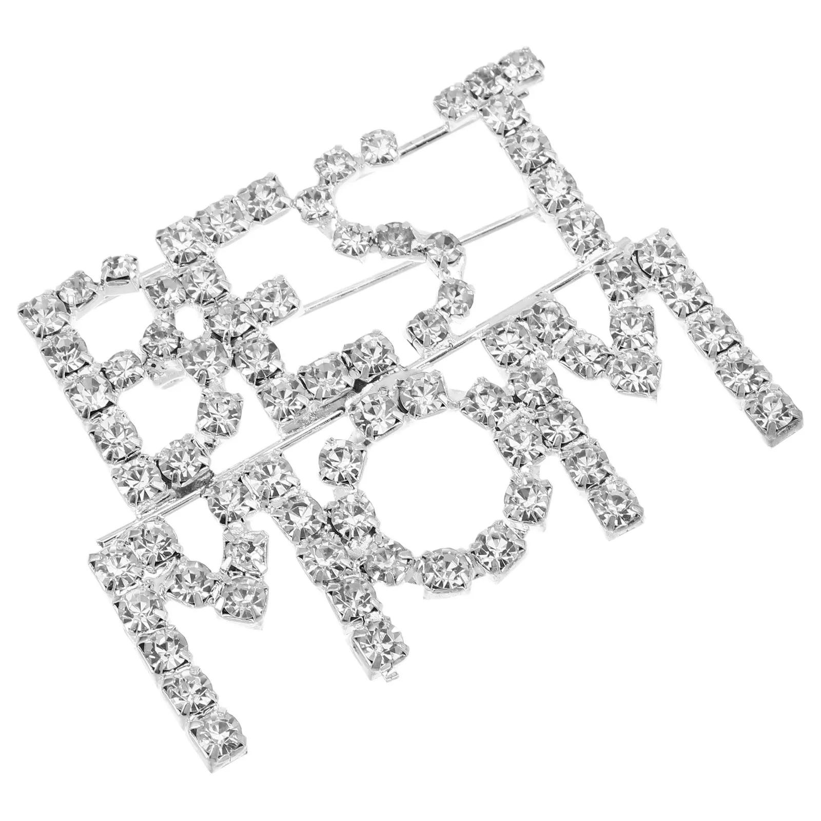 

Mom Brooch Pin Rhinestone Jewelry Mother's Day Gift Sparkling Design Elegant Accessory Dresses Jackets Hats Special Occasions