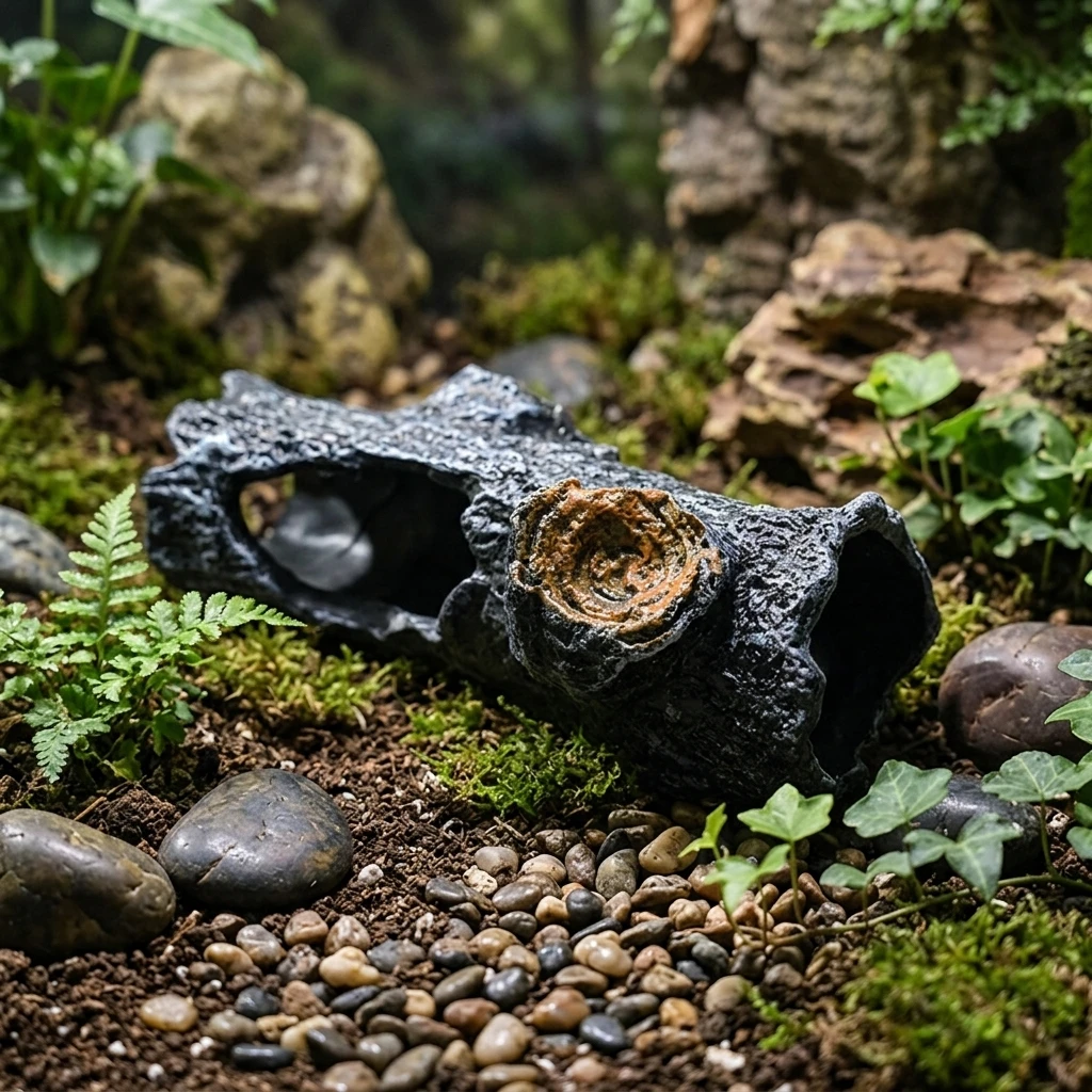PVC Stump Hideout for Reptile  - Aquarium Planting Ideas ulasan dan harga