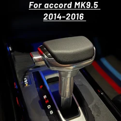 Leather Shift Knob auto gear stick shifter for Honda Accord MK8 8th 2009 2010 MK9 MK9.5 2015 2016 interior Accessories