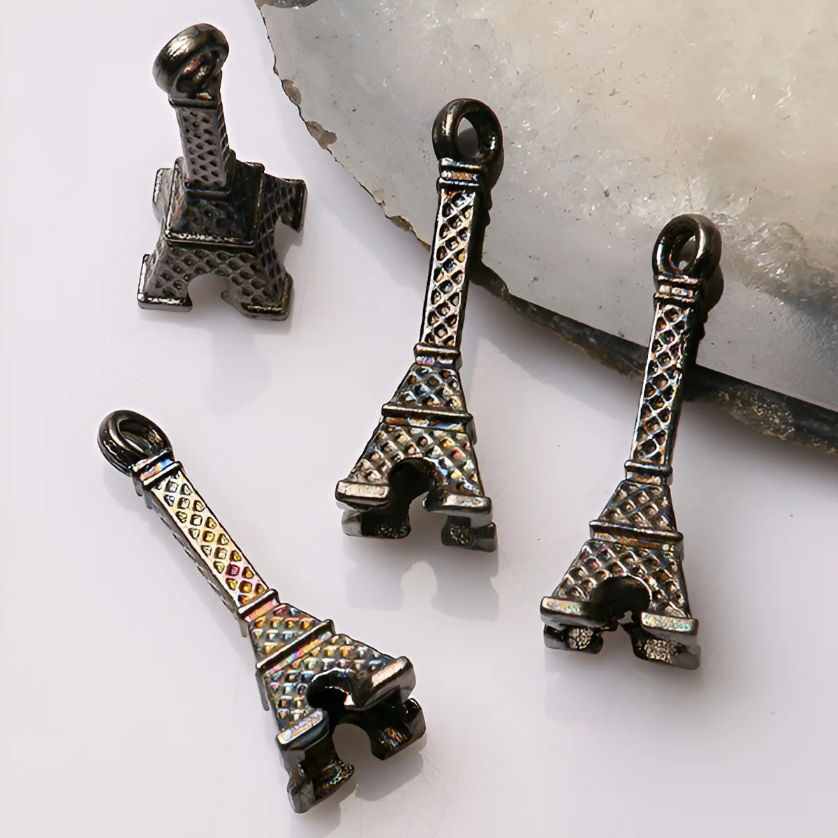 20pcs 27*9mm Mixed Color Tower Design Charms EF3374 Charms for Jewelry Making