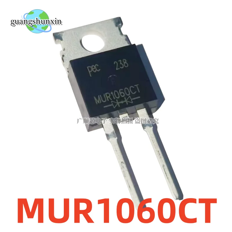 10PCS New MUR1060CT MUR1060 TO-220-2-pin fast recovery diode with excellent direct sales price