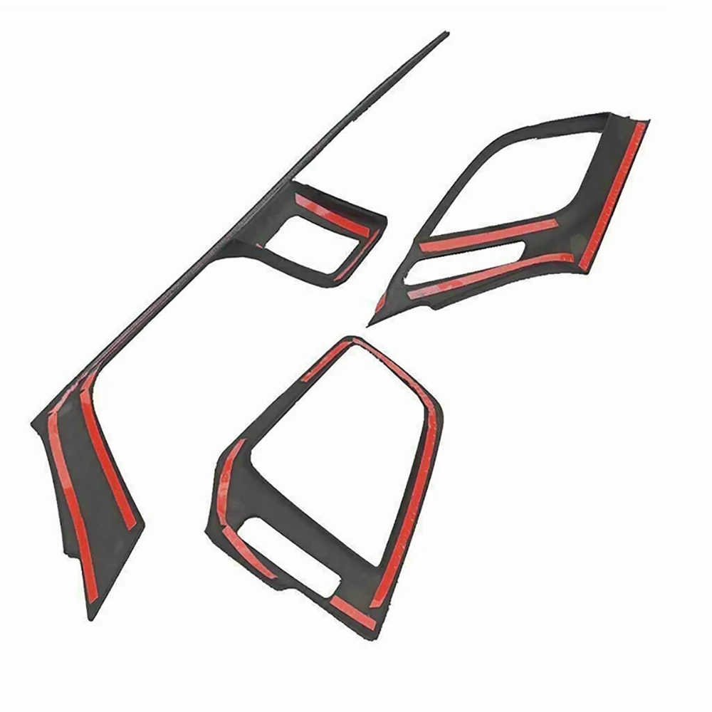 Carbon Fiber Car Dashboard AC Air Vent Outlet Cover Trim for Honda Civic Sedan 10th 2016 2017 2018 2019 2020 2021 view 4