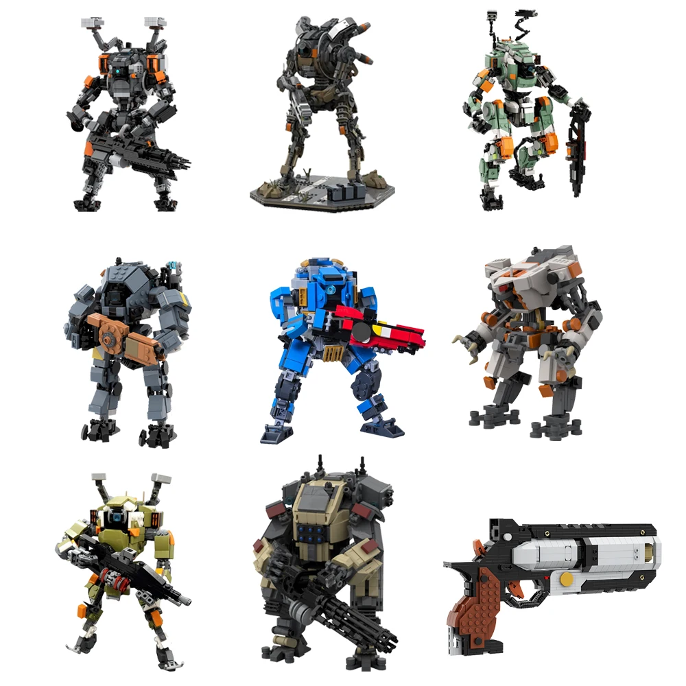 

Gobricks BT-7274 Vanguard-class Titan Bricks Game Titanfall 2 FS-1041 Titan Building Blocks NORTHSTAR Titan Bricks Toy Kid Gift