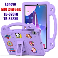 Funda infantil para Lenovo Tab M10 (3a generación) TB-328FU / TB-328XU 2022 10,1"" Funda a prueba de golpes con soporte Funda de mano