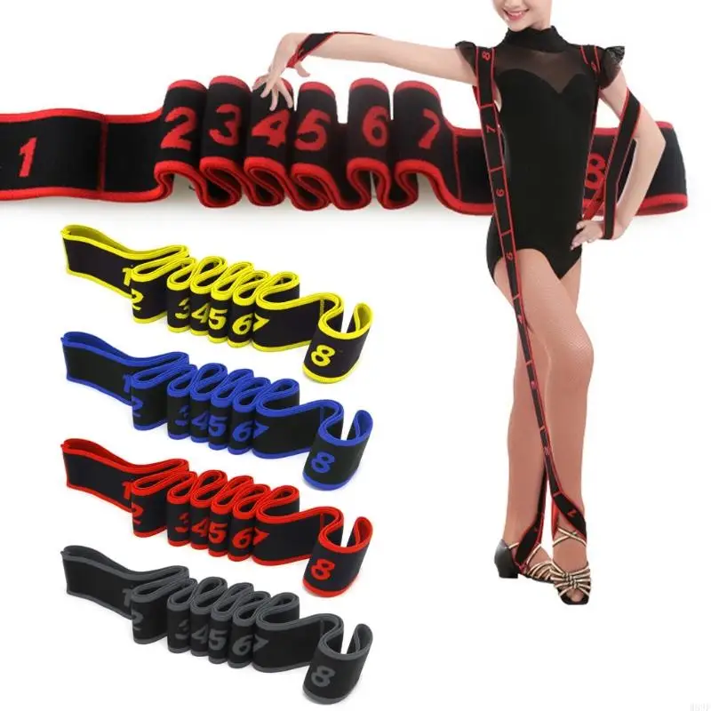 Gymnastics Adult Latin Training Bands Pilates Yoga Stretch Fitness Elastic Band Great Performance 90x4cm W89F