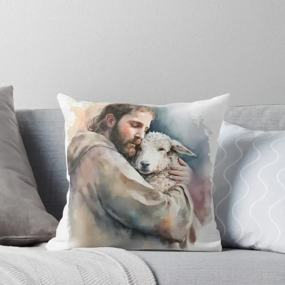 

The Good Shepherd IV Throw Pillow luxury home accessories Christmas Covers Luxury Sofa Cushions pillow